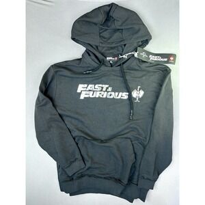 Universal Fast & Furious Strauss Men's XL‎ Metallic Logo Hoodie NEW With Tags